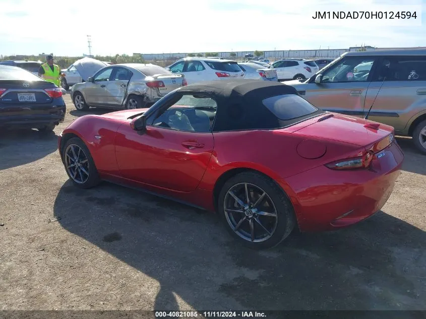 2017 Mazda Mx-5 Miata Grand Touring VIN: JM1NDAD70H0124594 Lot: 40821085