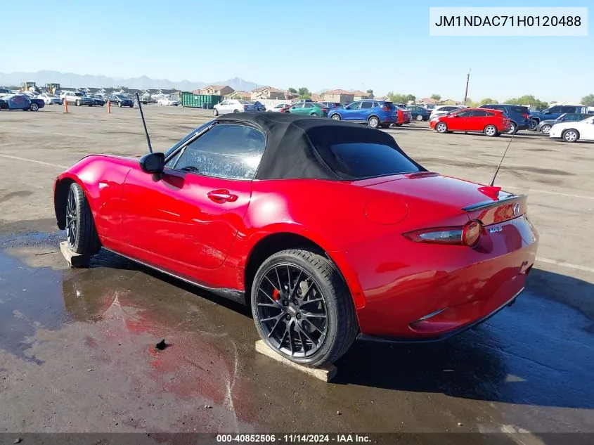 2017 Mazda Mx-5 Miata Club VIN: JM1NDAC71H0120488 Lot: 40852506