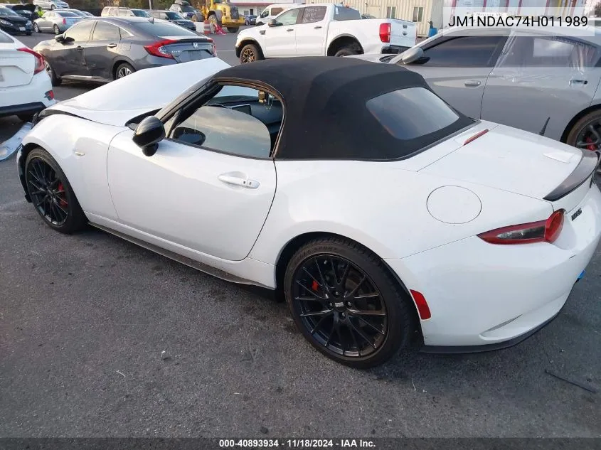 2017 Mazda Mx-5 Miata Club VIN: JM1NDAC74H011989 Lot: 40893934