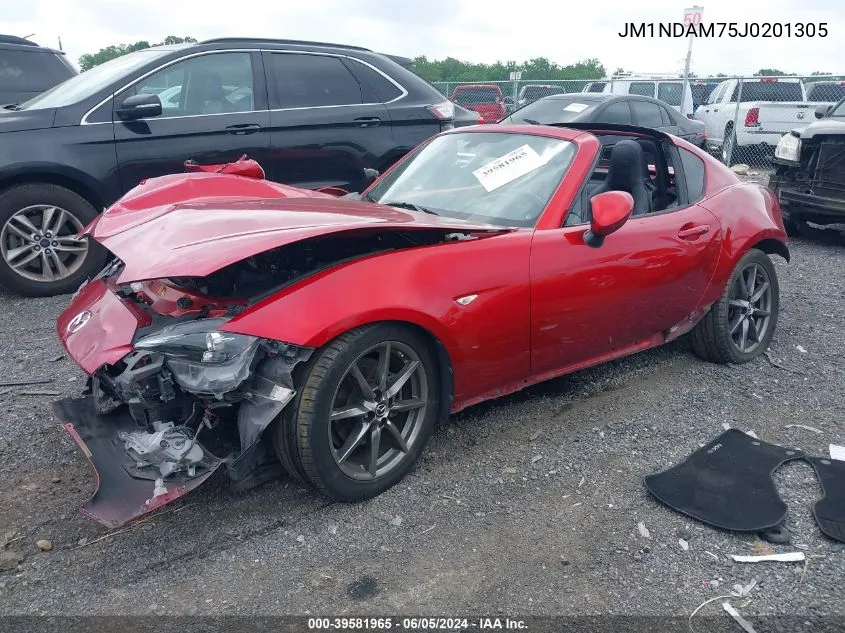 JM1NDAM75J0201305 2018 Mazda Mx-5 Miata Rf Grand Touring