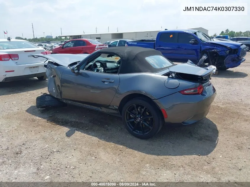 2019 Mazda Mx-5 Miata Club VIN: JM1NDAC74K0307330 Lot: 40075098