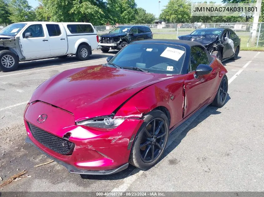 JM1NDAC74K0311801 2019 Mazda Mx-5 Miata Club