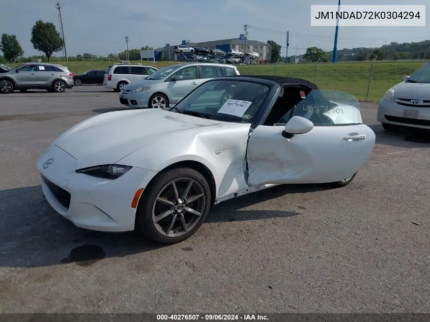 2019 Mazda Mx-5 Miata Grand Touring VIN: JM1NDAD72K0304294 Lot: 40276507