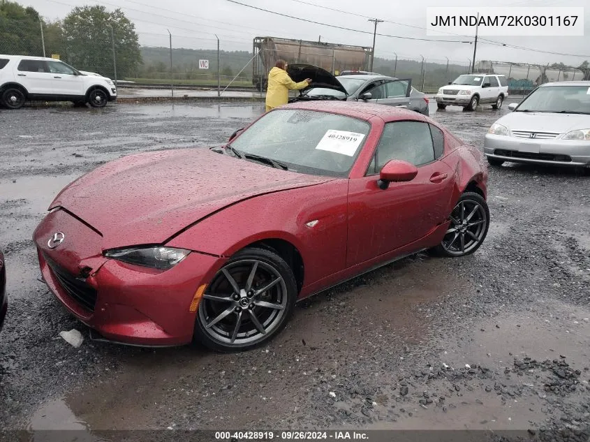 2019 Mazda Mx-5 Miata Rf Grand Touring VIN: JM1NDAM72K0301167 Lot: 40428919