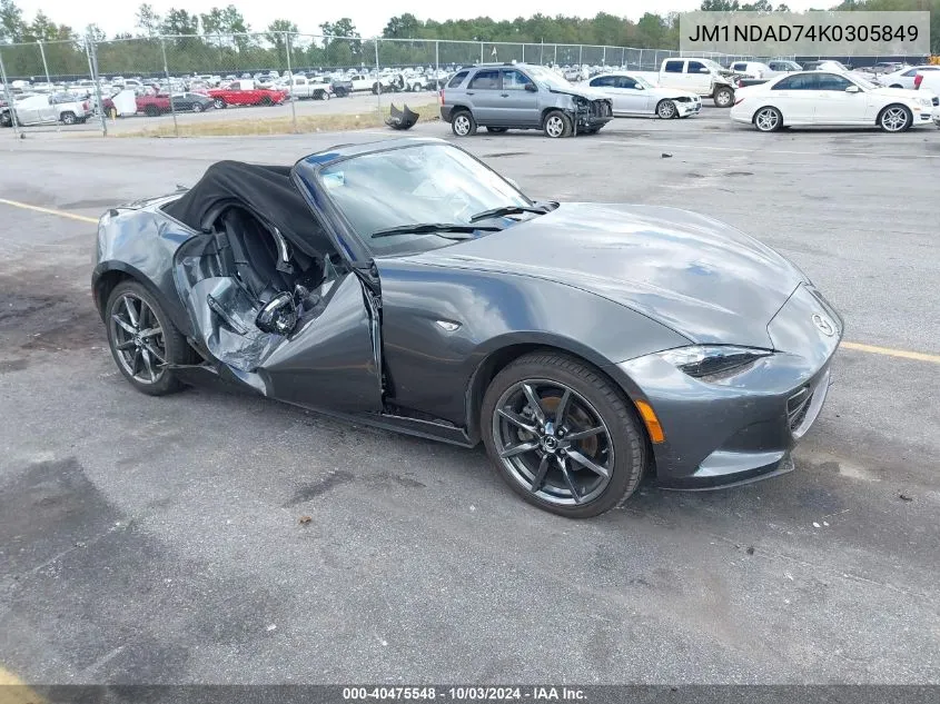 2019 Mazda Mx-5 Miata Grand Touring VIN: JM1NDAD74K0305849 Lot: 40475548