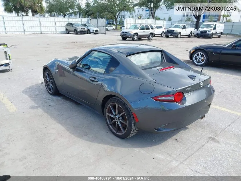 2019 Mazda Mx-5 Miata Rf Grand Touring VIN: JM1NDAM72K0300245 Lot: 40488791