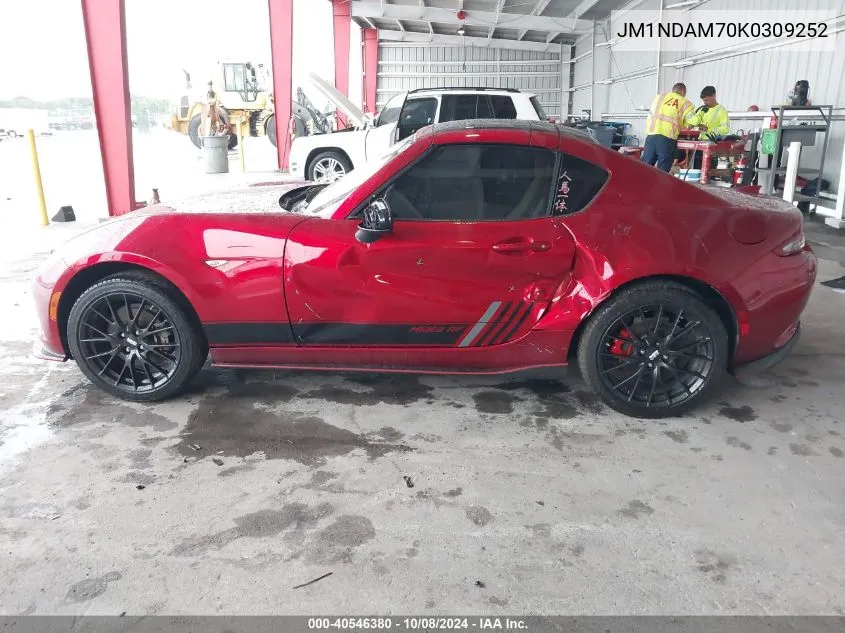 2019 Mazda Mx-5 Miata Rf Grand Touring VIN: JM1NDAM70K0309252 Lot: 40546380