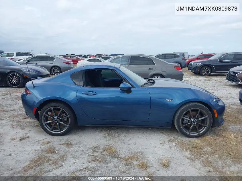 2019 Mazda Mx-5 Miata Rf Grand Touring VIN: JM1NDAM7XK0309873 Lot: 40569509