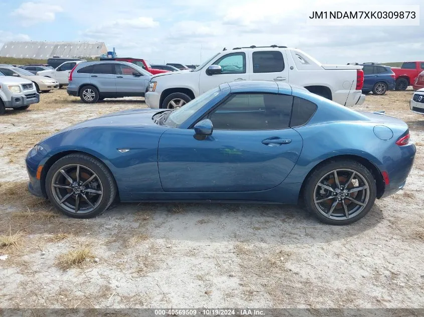 2019 Mazda Mx-5 Miata Rf Grand Touring VIN: JM1NDAM7XK0309873 Lot: 40569509