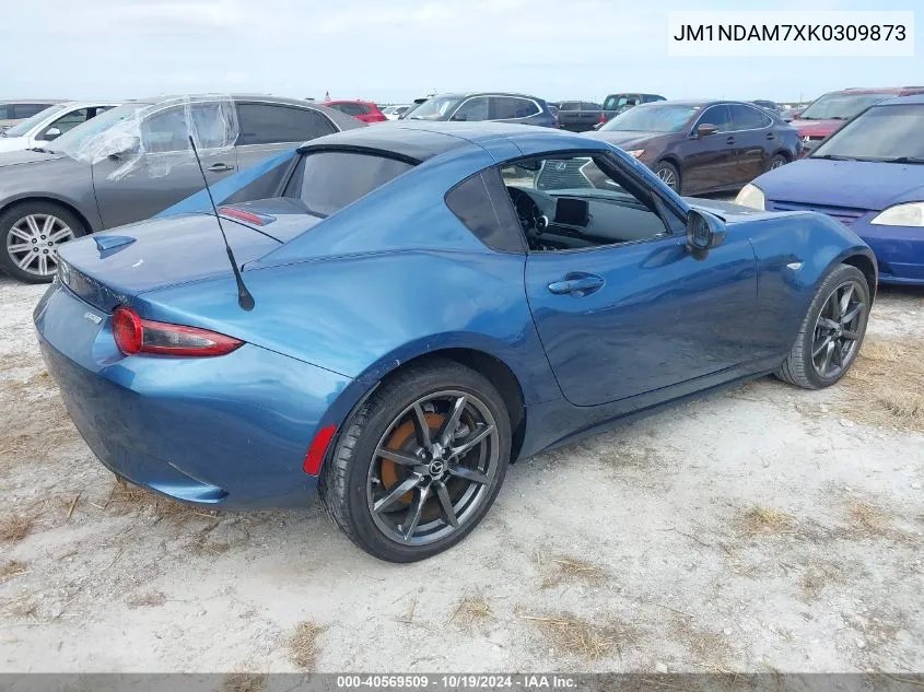 2019 Mazda Mx-5 Miata Rf Grand Touring VIN: JM1NDAM7XK0309873 Lot: 40569509