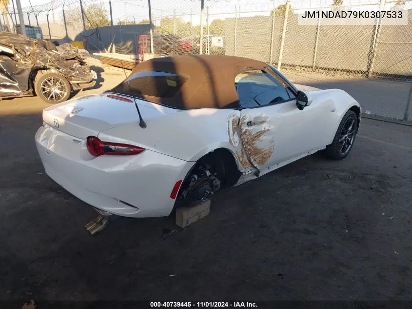 2019 Mazda Mx-5 Miata Grand Touring VIN: JM1NDAD79K0307533 Lot: 40739445