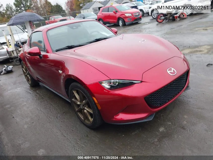 2019 Mazda Mx-5 Miata Rf Grand Touring VIN: JM1NDAM7XK0302261 Lot: 40917575