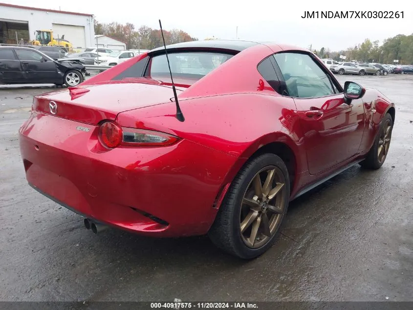 2019 Mazda Mx-5 Miata Rf Grand Touring VIN: JM1NDAM7XK0302261 Lot: 40917575