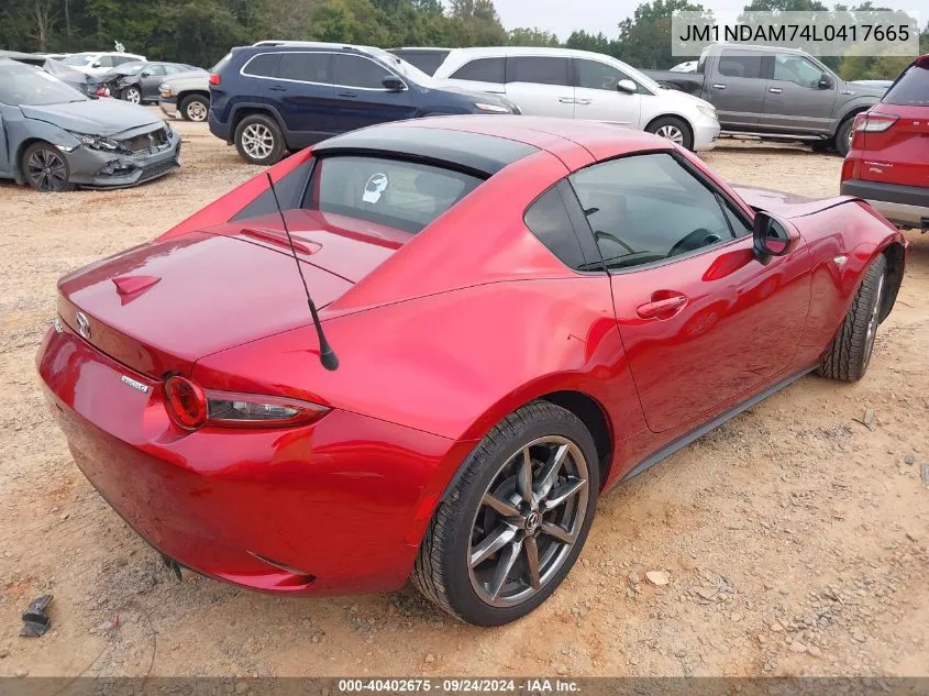 2020 Mazda Mx-5 Miata Rf Grand Touring VIN: JM1NDAM74L0417665 Lot: 40402675