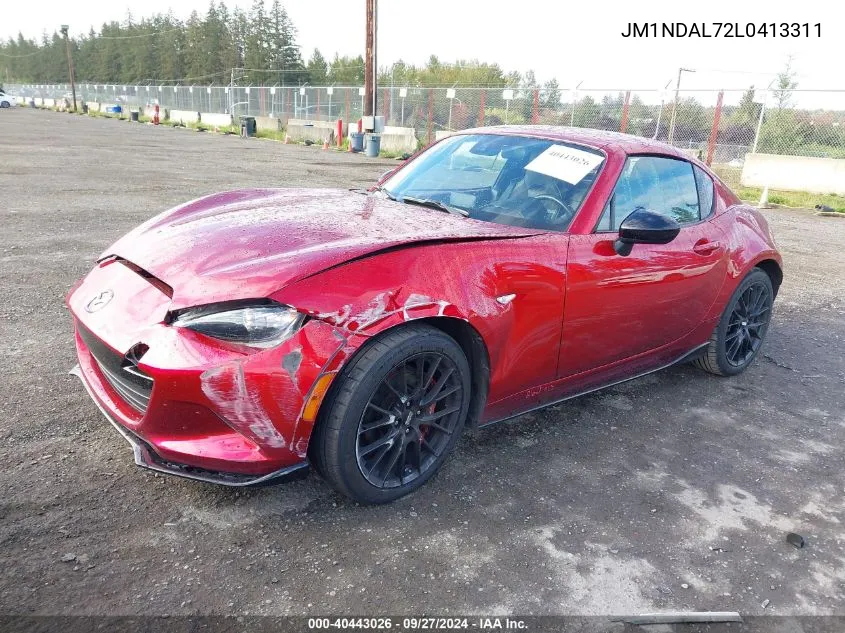 2020 Mazda Mx-5 Miata Rf Club VIN: JM1NDAL72L0413311 Lot: 40443026