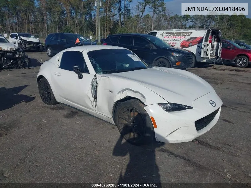 2020 Mazda Mx-5 Miata Rf Club VIN: JM1NDAL7XL0418496 Lot: 40769285