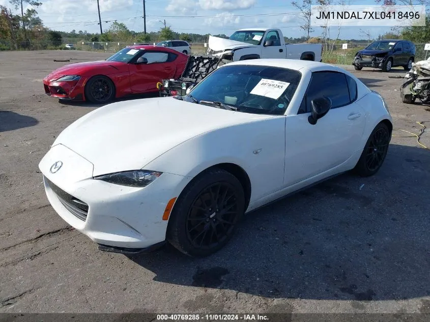 2020 Mazda Mx-5 Miata Rf Club VIN: JM1NDAL7XL0418496 Lot: 40769285