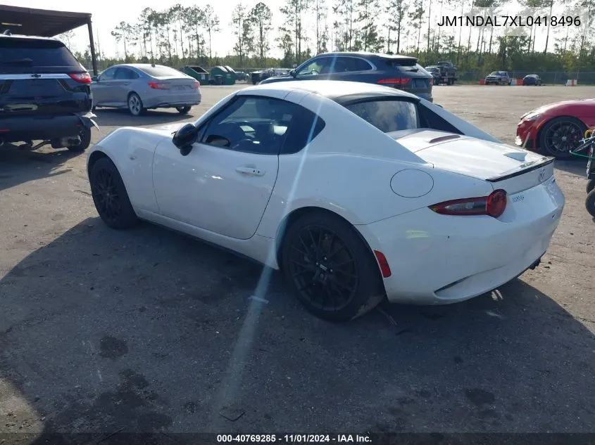 2020 Mazda Mx-5 Miata Rf Club VIN: JM1NDAL7XL0418496 Lot: 40769285