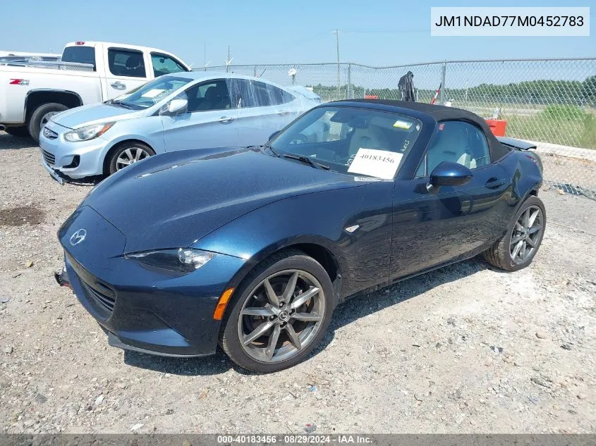 2021 Mazda Mx-5 Miata Grand Touring VIN: JM1NDAD77M0452783 Lot: 40183456