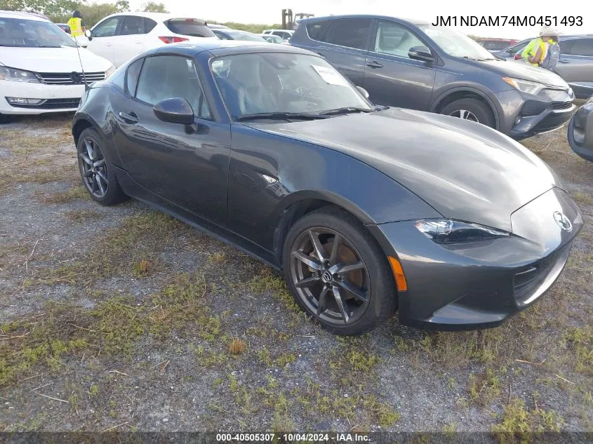 2021 Mazda Mx-5 Miata Rf Grand Touring VIN: JM1NDAM74M0451493 Lot: 40505307