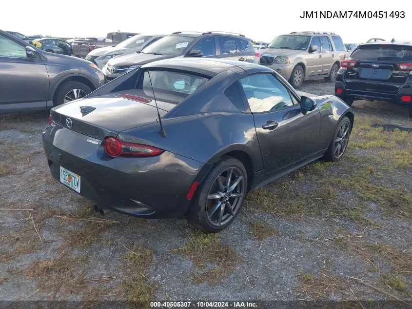 2021 Mazda Mx-5 Miata Rf Grand Touring VIN: JM1NDAM74M0451493 Lot: 40505307