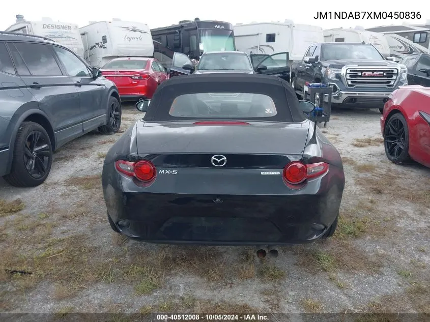 2021 Mazda Mx-5 Miata Sport VIN: JM1NDAB7XM0450836 Lot: 40512008