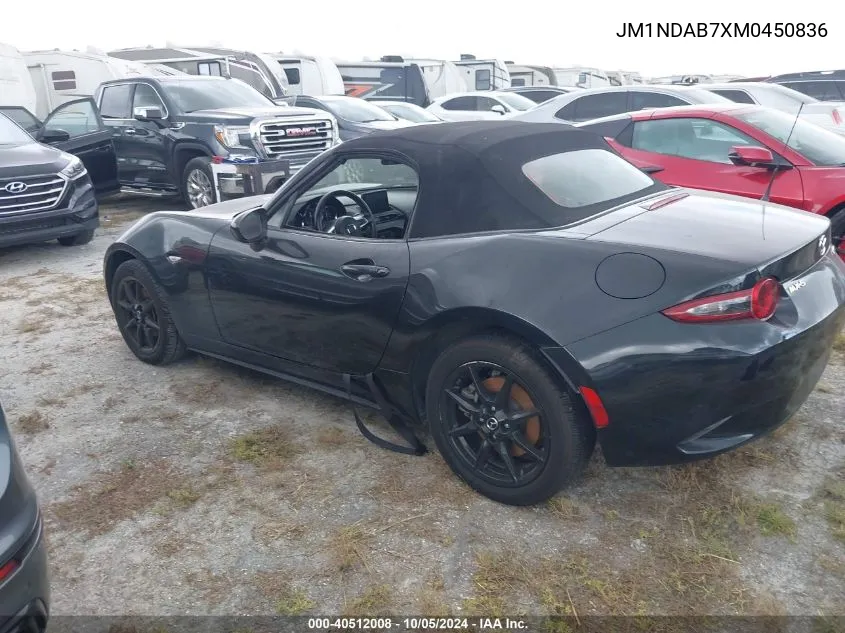 2021 Mazda Mx-5 Miata Sport VIN: JM1NDAB7XM0450836 Lot: 40512008