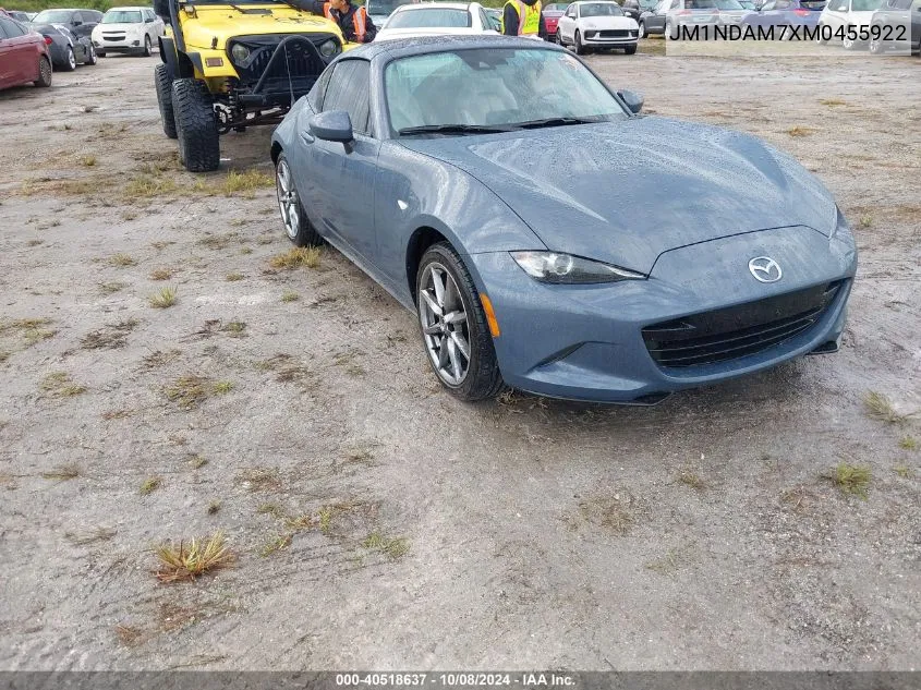 2021 Mazda Mx-5 Miata Rf Grand Touring VIN: JM1NDAM7XM0455922 Lot: 40518637