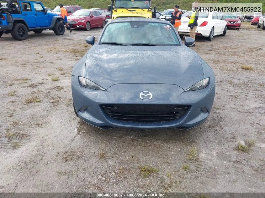 2021 Mazda Mx-5 Miata Rf Grand Touring VIN: JM1NDAM7XM0455922 Lot: 40518637