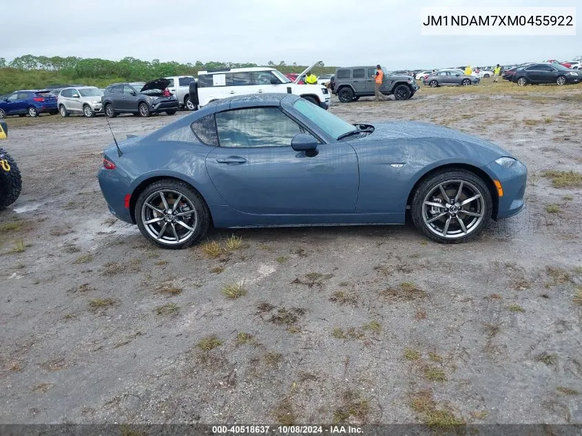 2021 Mazda Mx-5 Miata Rf Grand Touring VIN: JM1NDAM7XM0455922 Lot: 40518637