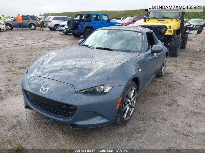 2021 Mazda Mx-5 Miata Rf Grand Touring VIN: JM1NDAM7XM0455922 Lot: 40518637