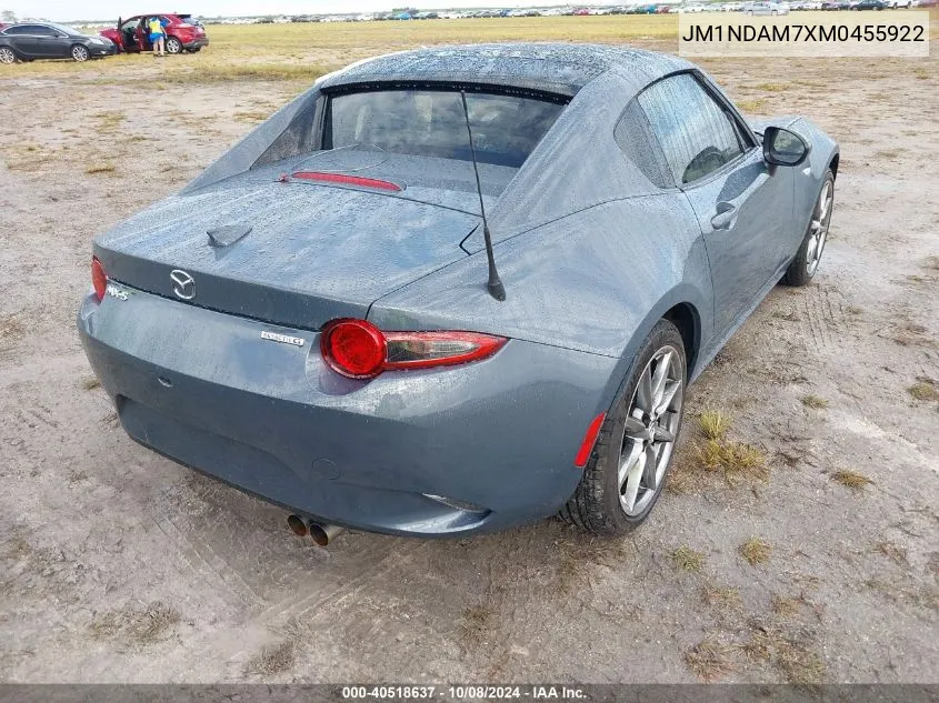 2021 Mazda Mx-5 Miata Rf Grand Touring VIN: JM1NDAM7XM0455922 Lot: 40518637