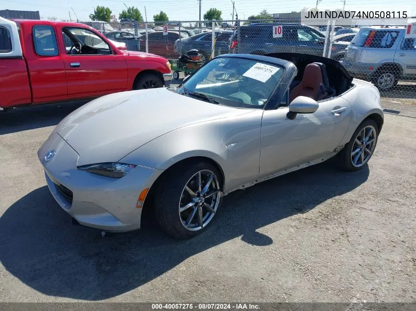 2022 Mazda Mx-5 Miata Grand Touring VIN: JM1NDAD74N0508115 Lot: 40057275