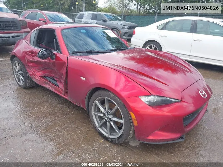 2022 Mazda Mx-5 Miata Rf Grand Touring VIN: JM1NDAM76N0504826 Lot: 40256228