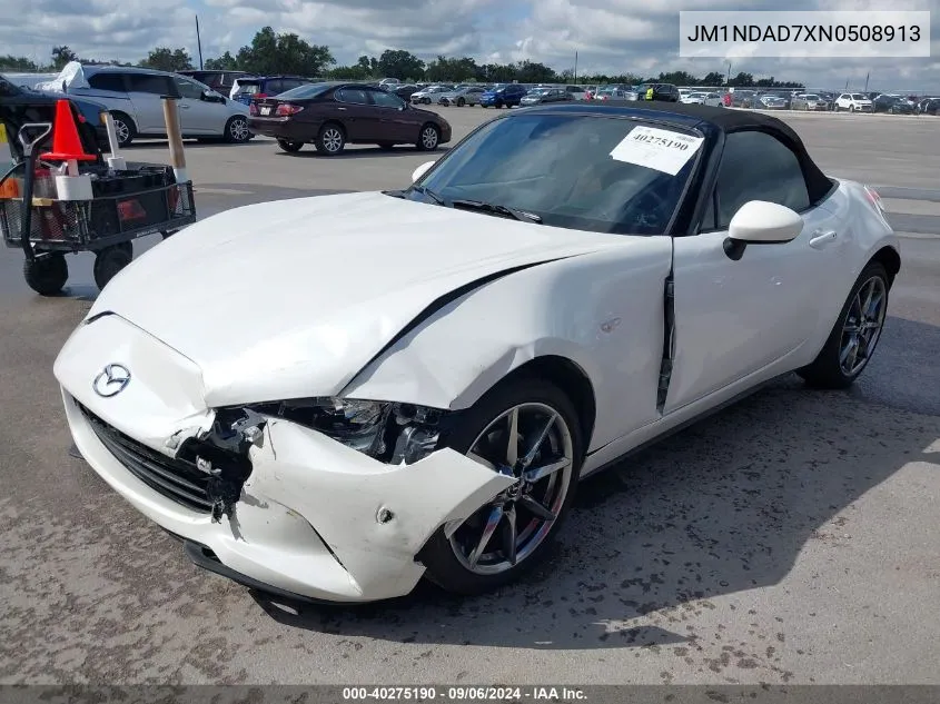 2022 Mazda Mx-5 Miata Grand Touring VIN: JM1NDAD7XN0508913 Lot: 40275190