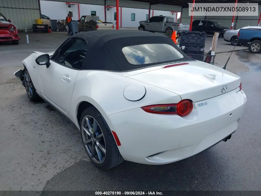 2022 Mazda Mx-5 Miata Grand Touring VIN: JM1NDAD7XN0508913 Lot: 40275190