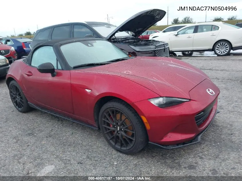 2022 Mazda Mx-5 Miata Club VIN: JM1NDAC77N0504996 Lot: 40517157