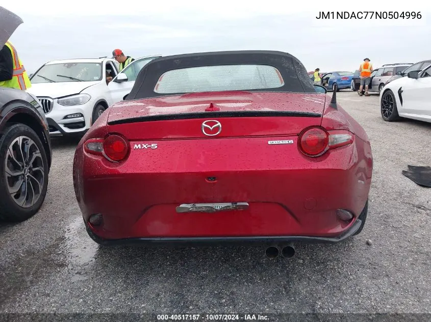 2022 Mazda Mx-5 Miata Club VIN: JM1NDAC77N0504996 Lot: 40517157