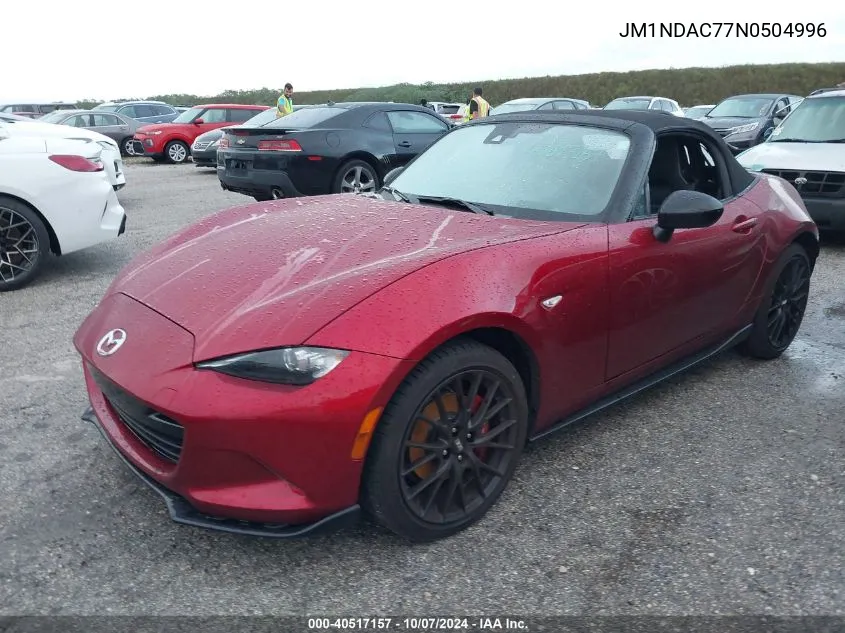 2022 Mazda Mx-5 Miata Club VIN: JM1NDAC77N0504996 Lot: 40517157