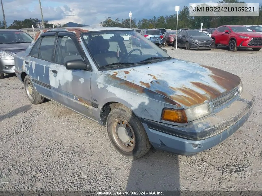 1990 Mazda Protege Se VIN: JM1BG2242L0159221 Lot: 40503764