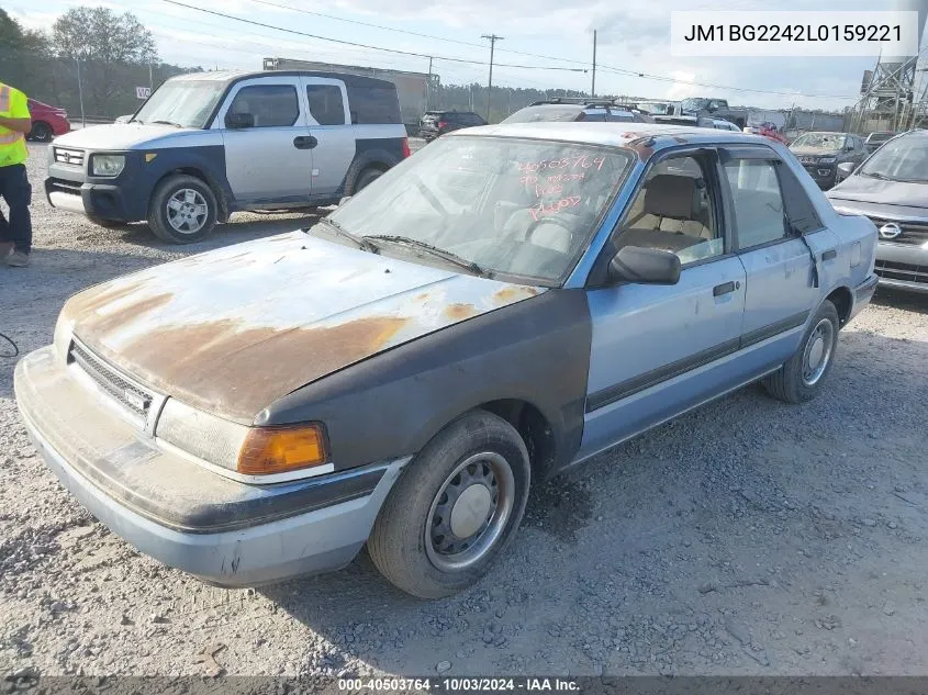 1990 Mazda Protege Se VIN: JM1BG2242L0159221 Lot: 40503764