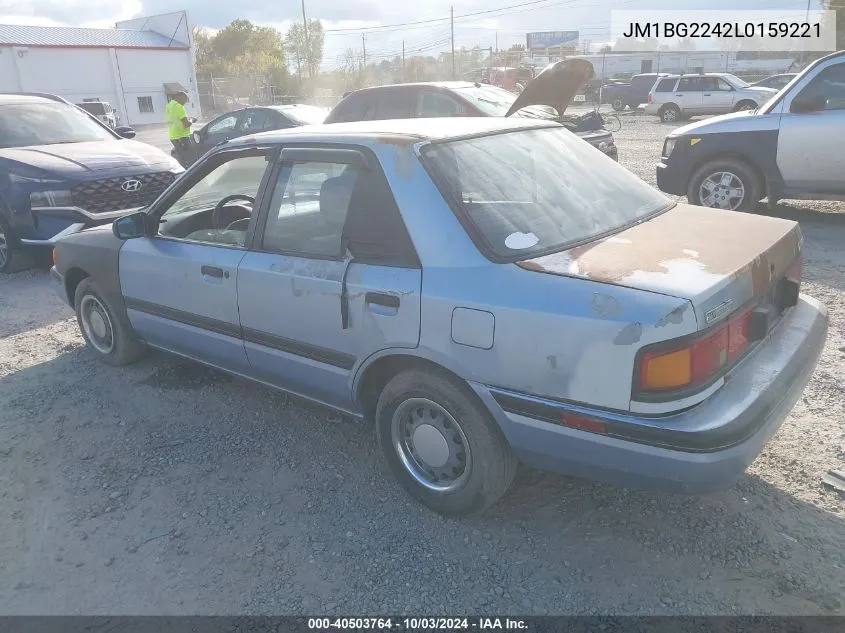 1990 Mazda Protege Se VIN: JM1BG2242L0159221 Lot: 40503764