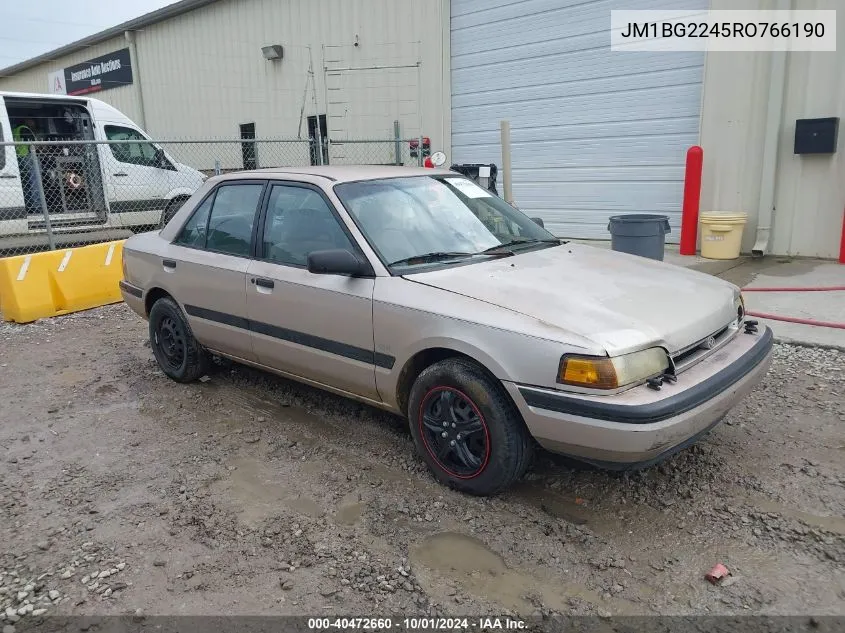 1994 Mazda Protege VIN: JM1BG2245RO766190 Lot: 40472660