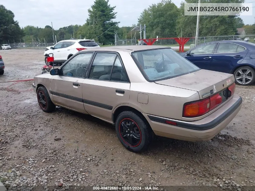 1994 Mazda Protege VIN: JM1BG2245RO766190 Lot: 40472660