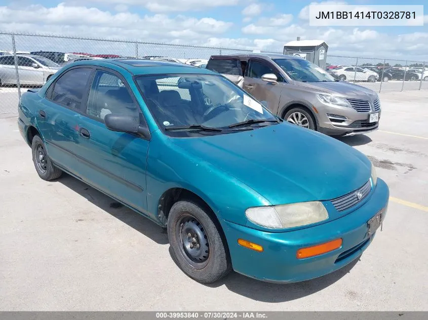 1996 Mazda Protege Dx/Lx/Es VIN: JM1BB1414T0328781 Lot: 39953840