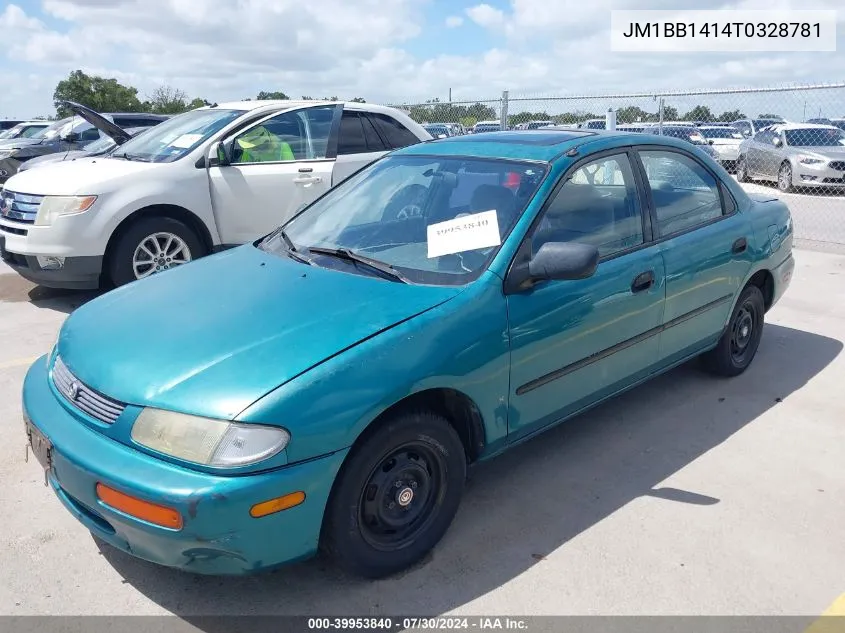 1996 Mazda Protege Dx/Lx/Es VIN: JM1BB1414T0328781 Lot: 39953840