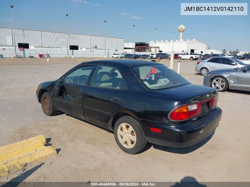 1997 Mazda Protege Dx/Lx/Es VIN: JM1BC1412V0142110 Lot: 40449006