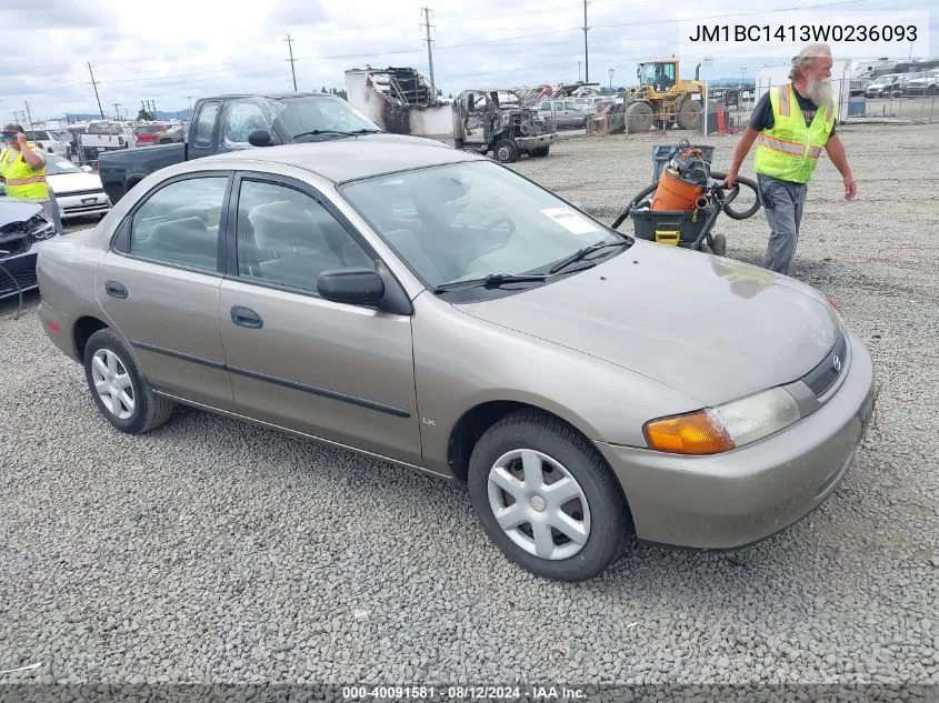 1998 Mazda Protege Dx/Lx VIN: JM1BC1413W0236093 Lot: 40091581