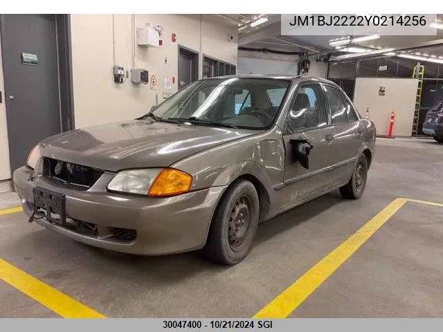 2000 Mazda Protege Dx/Lx VIN: JM1BJ2222Y0214256 Lot: 30047400