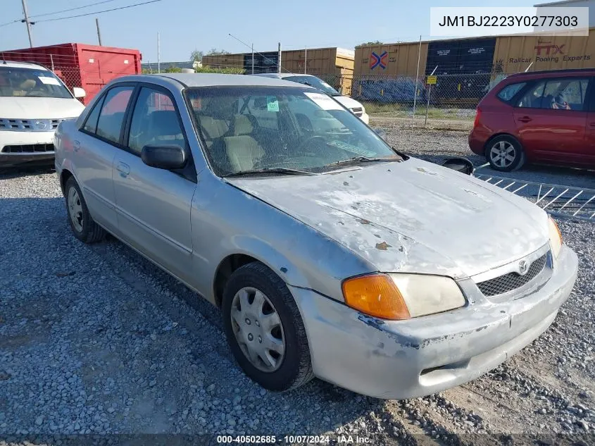 2000 Mazda Protege Dx/Lx VIN: JM1BJ2223Y0277303 Lot: 40502685